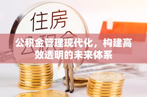 海港公积金管理现代化，构建高效透明的未来体系